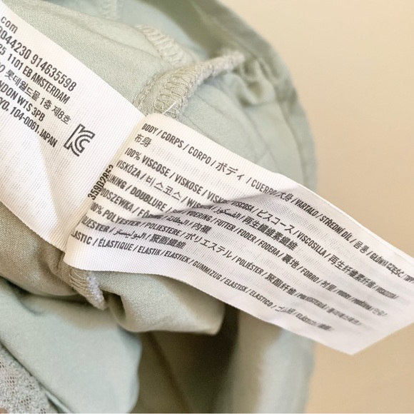 Hollister Green Floral Bustier Smock Dress Size Small - Picture 6 of 9